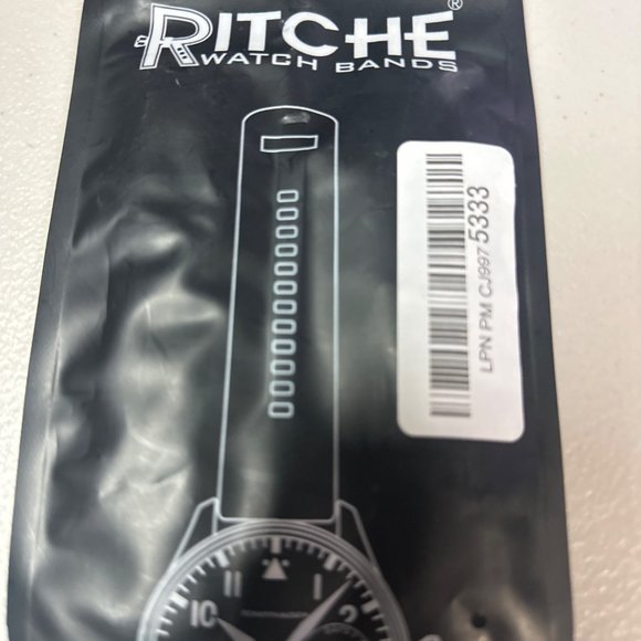 Ritche Quick Release Leather Watch Bands Genuine Watch Straps 14mm-24mm - Picture 9 of 9